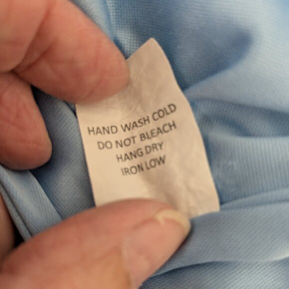 Sienna Sky Blue and White Print Dress - Picture 9 of 9